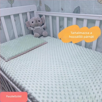 A-kategóriás babafészek-ágynemű készlet 100% pamut twillből velúr borítással