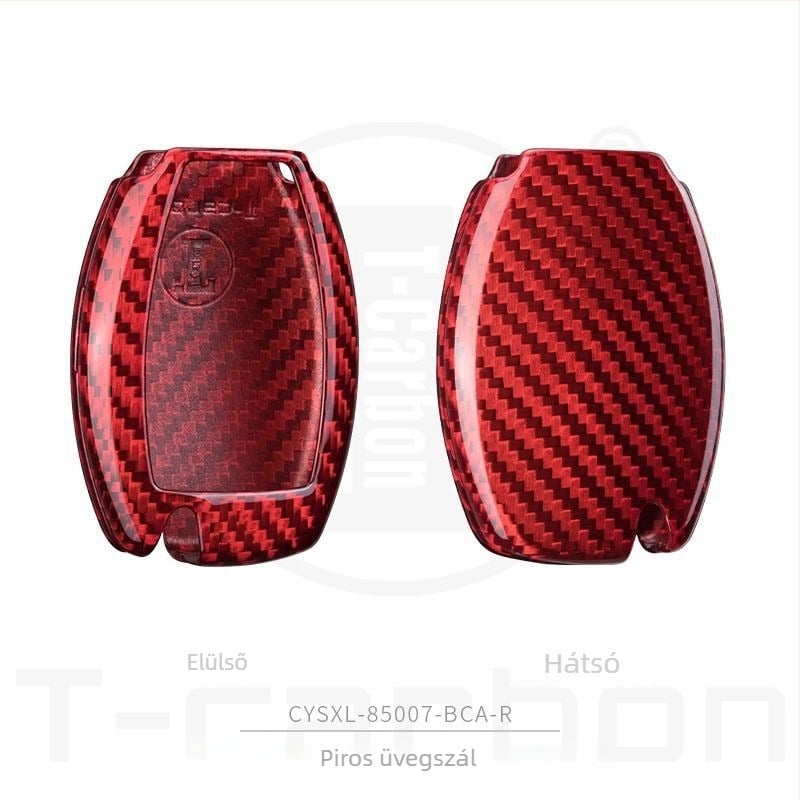Mercedes-Benz karbon szálas kulcsház: A-osztály, C-osztály és E-osztály (modellek C260, GLB200, A200, A200L, E300, GLC)