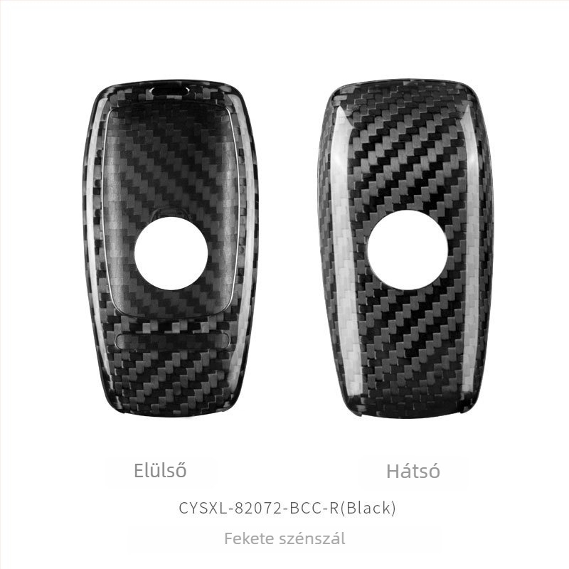 Mercedes-Benz karbon szálas kulcsház: A-osztály, C-osztály és E-osztály (modellek C260, GLB200, A200, A200L, E300, GLC)