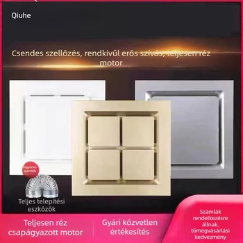 Beépített mennyezetventilátor 300x300 fürdőszoba és konyha, erőteljes és csendes 30x30