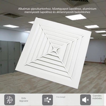 Beépített mennyezetventilátor 300x300 fürdőszoba és konyha, erőteljes és csendes 30x30