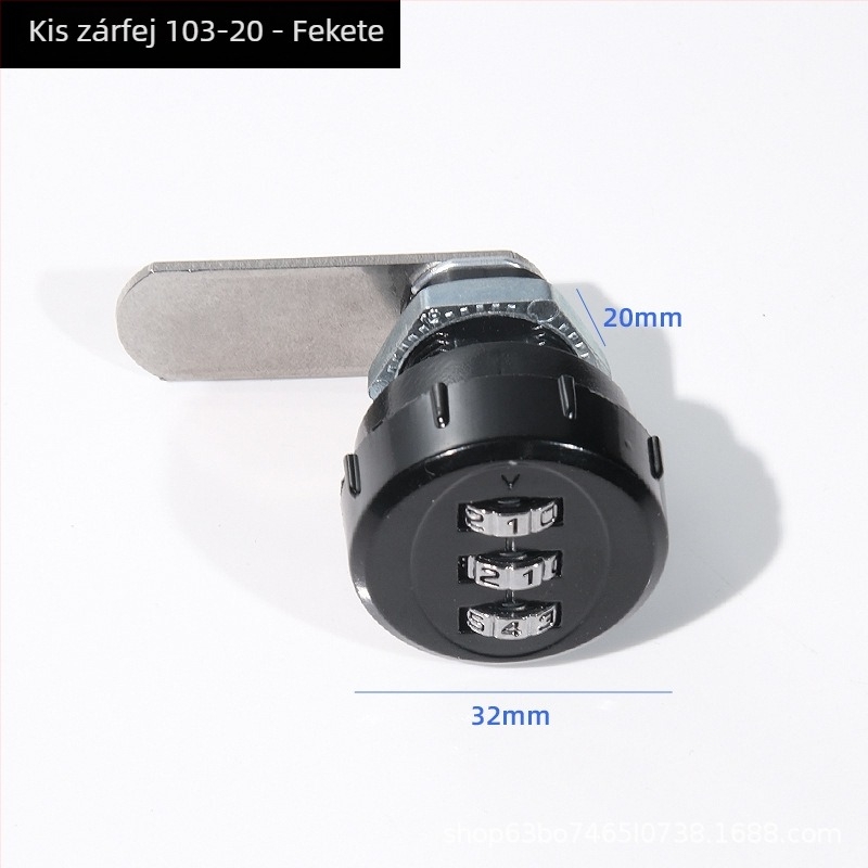 Cinkötvözetből készült kombinációs zár nyelvvel bútorokhoz, szekrényekhez és fiókokhoz (XM-001)