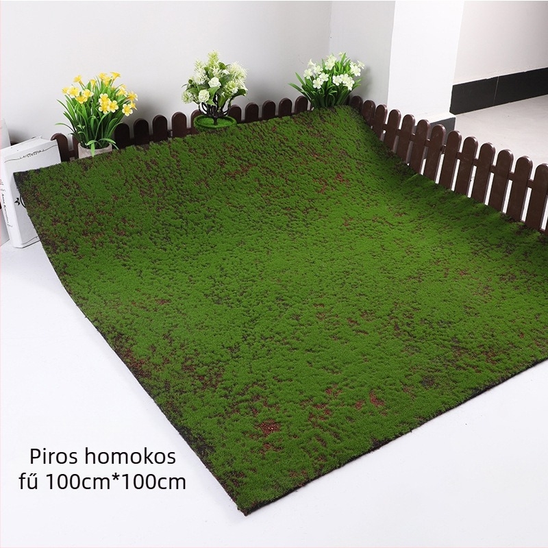 Műmoha falidekoráció flokkolt fű gyep bonsai dekorációhoz