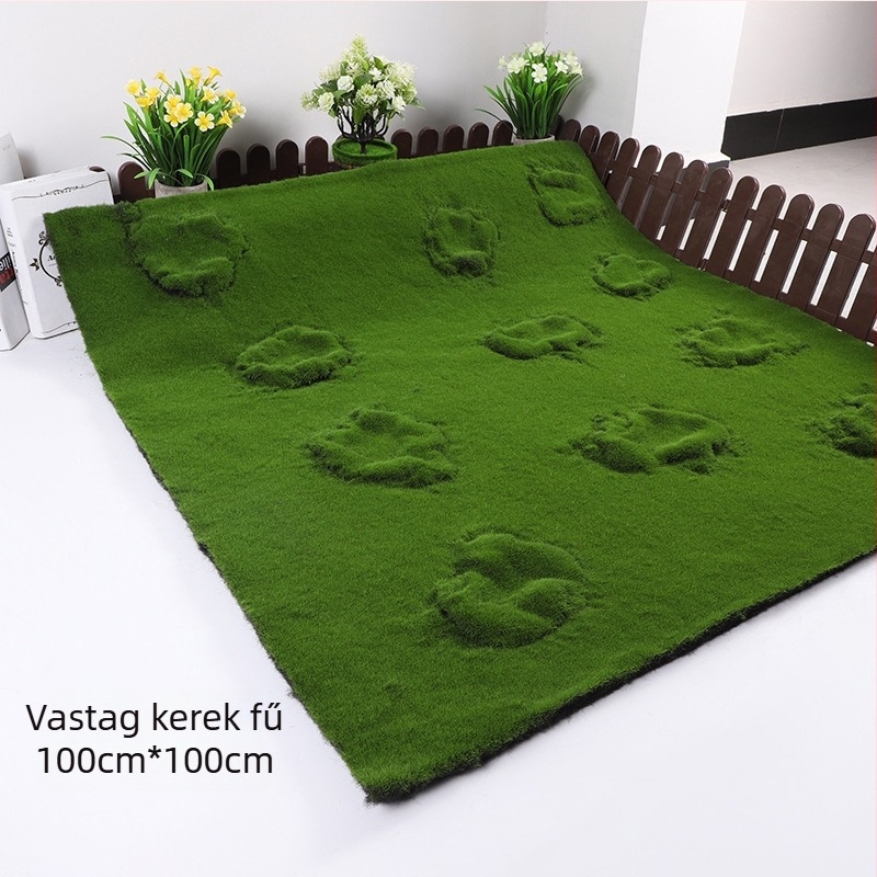 Műmoha falidekoráció flokkolt fű gyep bonsai dekorációhoz