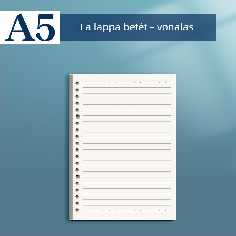 B5-ös loose-leaf füzethez leválasztható maghéj