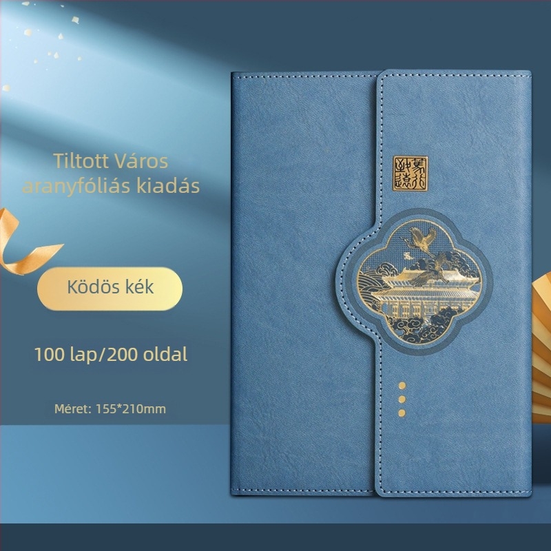 Kínai kulturális és kreatív jegyzetfüzet ajándékkészlet üzleti találkozókhoz, logóval testreszabható, ideális emléknek