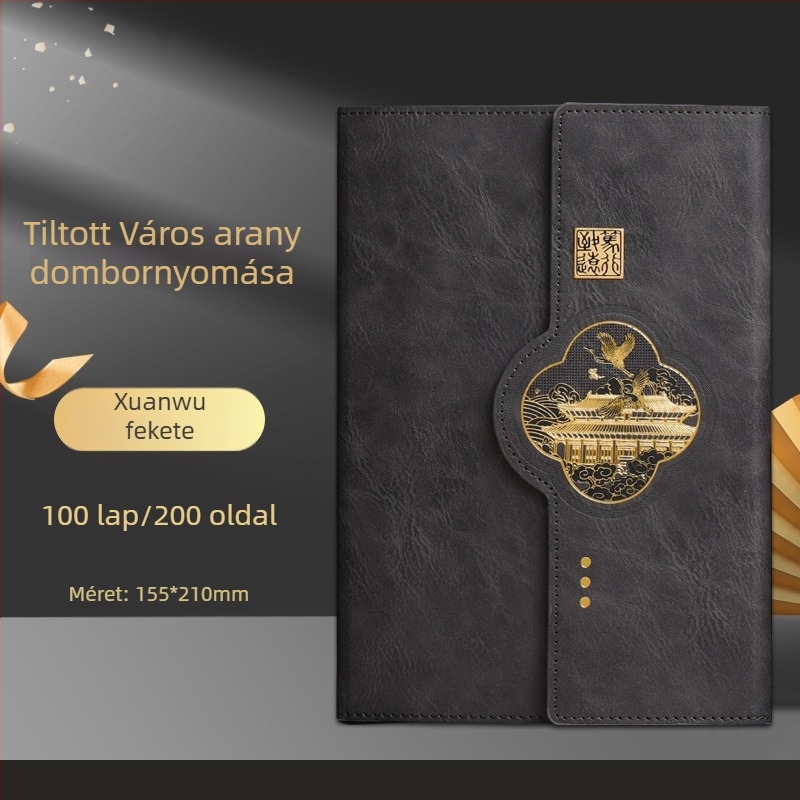 Kínai kulturális és kreatív jegyzetfüzet ajándékkészlet üzleti találkozókhoz, logóval testreszabható, ideális emléknek
