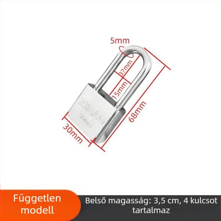 Mechanikus acélkábel-zár szekrényekhez és kosarakhoz, jelszavas nyitás