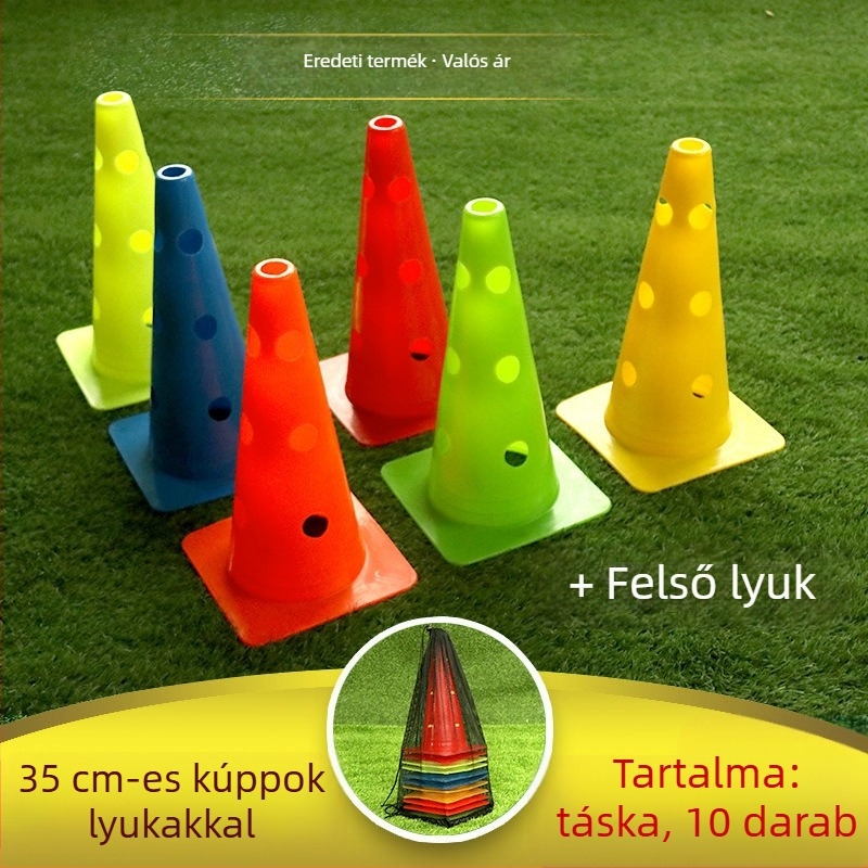 Futball-edzőfelszerelés gyerekeknek — Akadálypálya készlet kúpokkal, korlátokkal és jelzőoszlopokkal