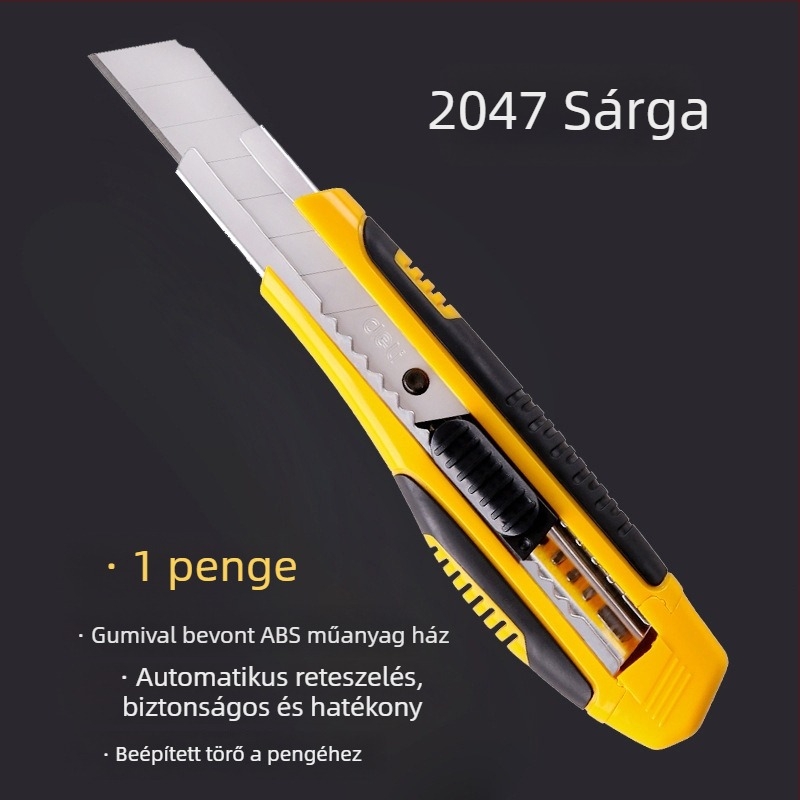 Rozsdamentes acélból készült általános kés pengéi; tapétavágó; csomagoló kés; kis kés; műanyag papírvágó