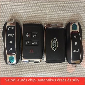 Cadillac, Lamborghini, Ferrari, Audi, Mercedes-Benz, BMW és Porsche szimulált autókulcs-modell.