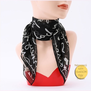 Női négyszögletű chiffon kendő, divatos, egyszerű és mindennapokra