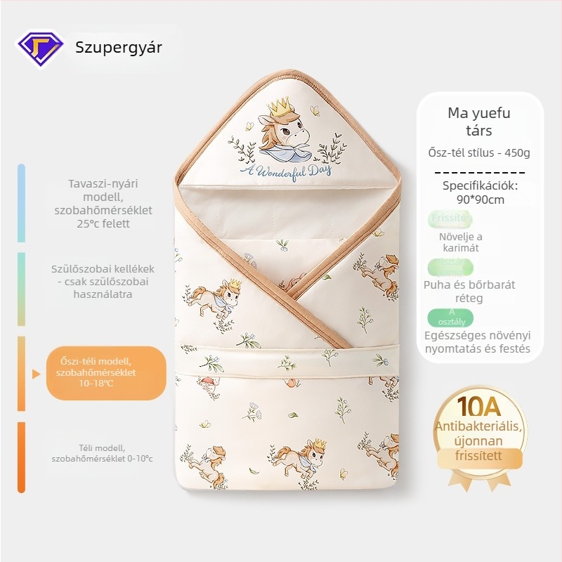 Személyre szabott újszülött körbefogó kendő 100% pamutból, A-osztályú anyai-baba gondozáshoz, tavasz-ősz, ébresztés elleni védelem