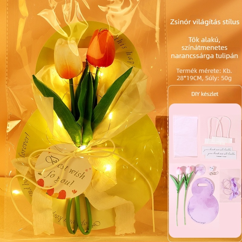 Anyák napja képeslap örökvirágokkal és tulipán DIY-készlet