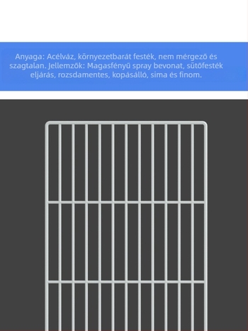 Fagyasztó tároló rendező belső elválasztóval