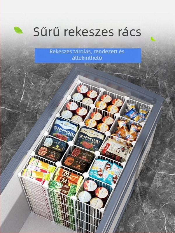 Fagyasztó tároló rendező belső elválasztóval