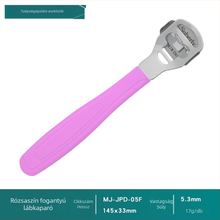 Rozsdamentes acélból készült pedikűr lábreszelő a halott bőr eltávolítására – innovatív lábápoló eszköz