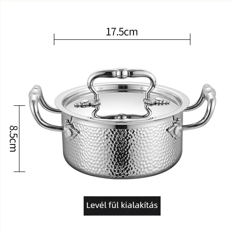 Kiemelkedően minőségi egyszemélyes hot pot 304 rozsdamentes acélból gáztűzhellyel szállodák és éttermek számára