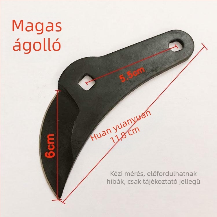 Gyümölcsfák metszőolló, görbült pengés kerti olló, nehéz kivitel