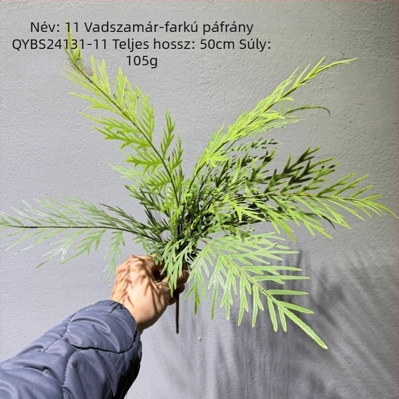 Mesterséges páfrányok és gyógynövények dekorációhoz, kidney fern, Persian fern, rozmaring és asparagus fern