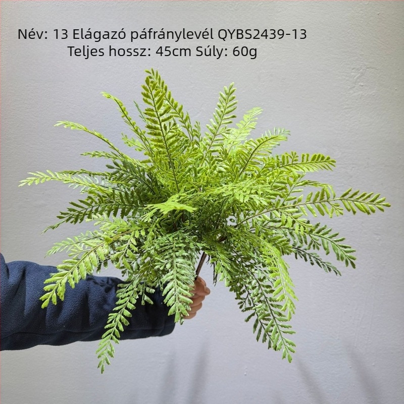 Mesterséges páfrányok és gyógynövények dekorációhoz, kidney fern, Persian fern, rozmaring és asparagus fern