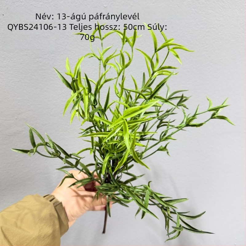 Mesterséges páfrányok és gyógynövények dekorációhoz, kidney fern, Persian fern, rozmaring és asparagus fern