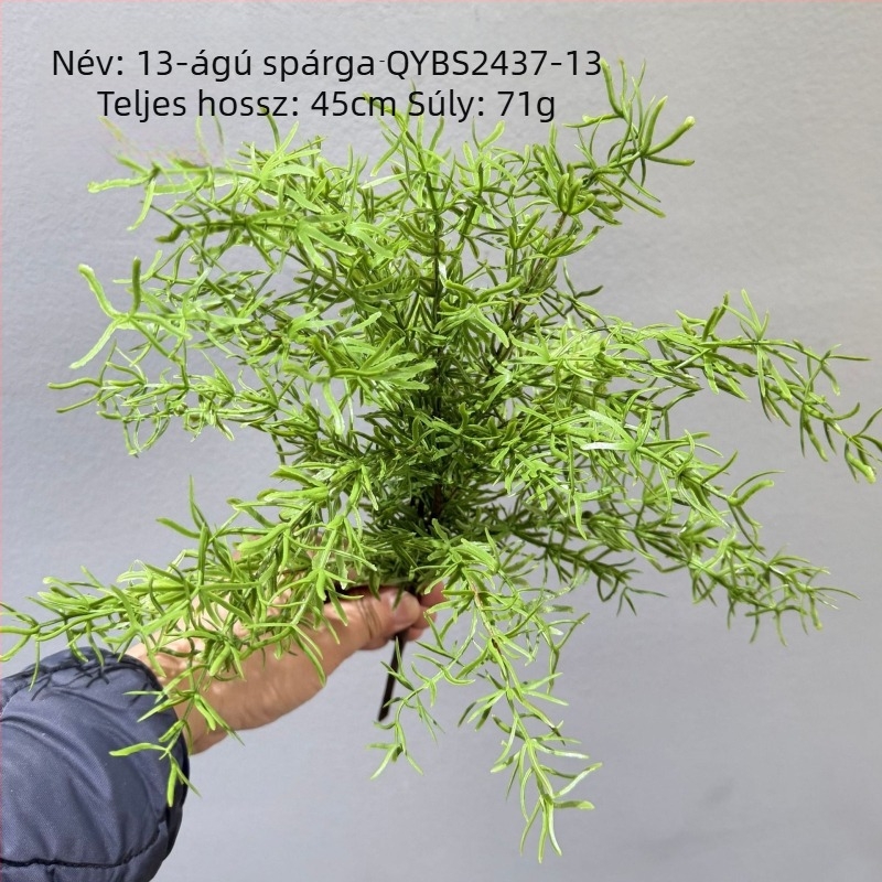 Mesterséges páfrányok és gyógynövények dekorációhoz, kidney fern, Persian fern, rozmaring és asparagus fern
