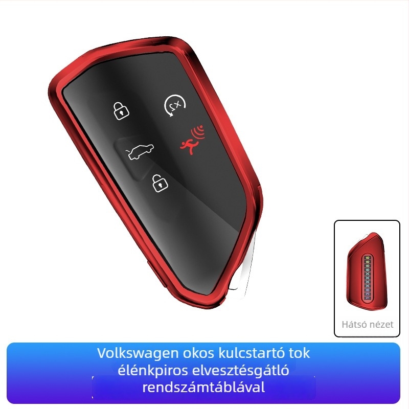 VW kulcstartó TPU tok — kompatibil Golf, Sagitar, Tiguan, Lavida, Bora, Polo, Teramont és Lingdu modellekhez — etnikus dizájn