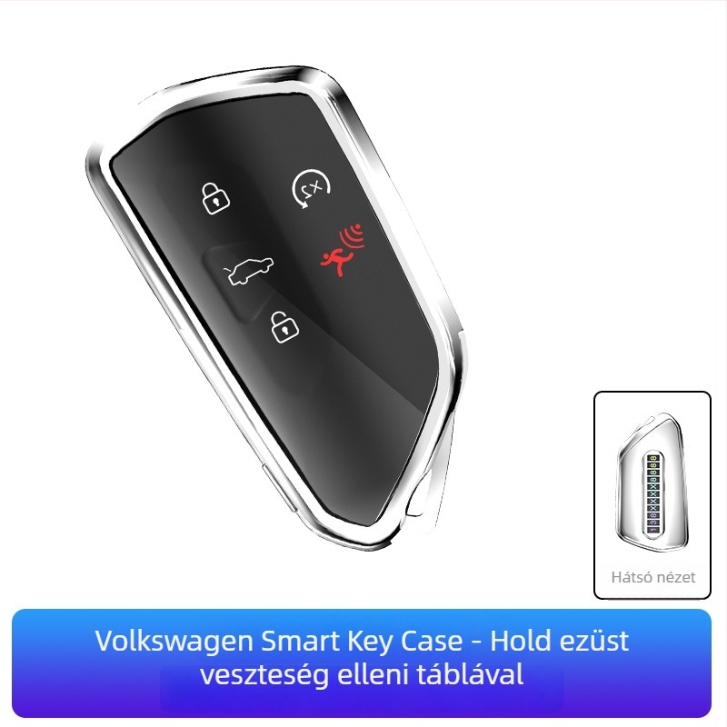 VW kulcstartó TPU tok — kompatibil Golf, Sagitar, Tiguan, Lavida, Bora, Polo, Teramont és Lingdu modellekhez — etnikus dizájn