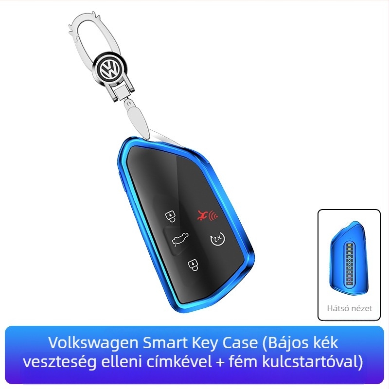 VW kulcstartó TPU tok — kompatibil Golf, Sagitar, Tiguan, Lavida, Bora, Polo, Teramont és Lingdu modellekhez — etnikus dizájn