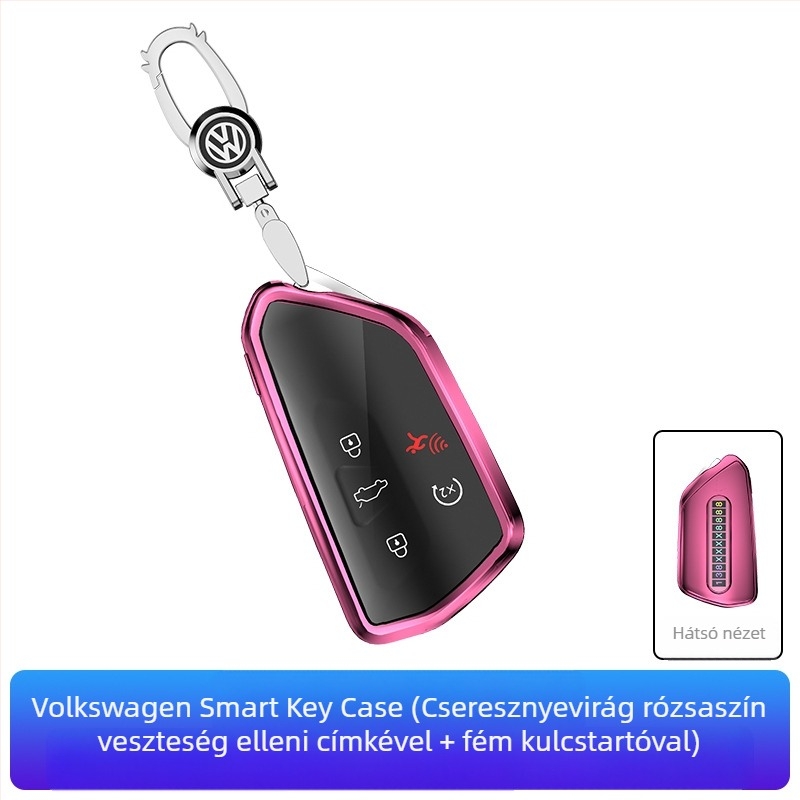 VW kulcstartó TPU tok — kompatibil Golf, Sagitar, Tiguan, Lavida, Bora, Polo, Teramont és Lingdu modellekhez — etnikus dizájn
