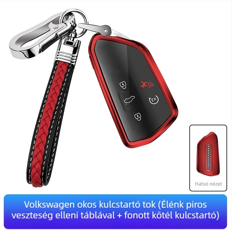VW kulcstartó TPU tok — kompatibil Golf, Sagitar, Tiguan, Lavida, Bora, Polo, Teramont és Lingdu modellekhez — etnikus dizájn