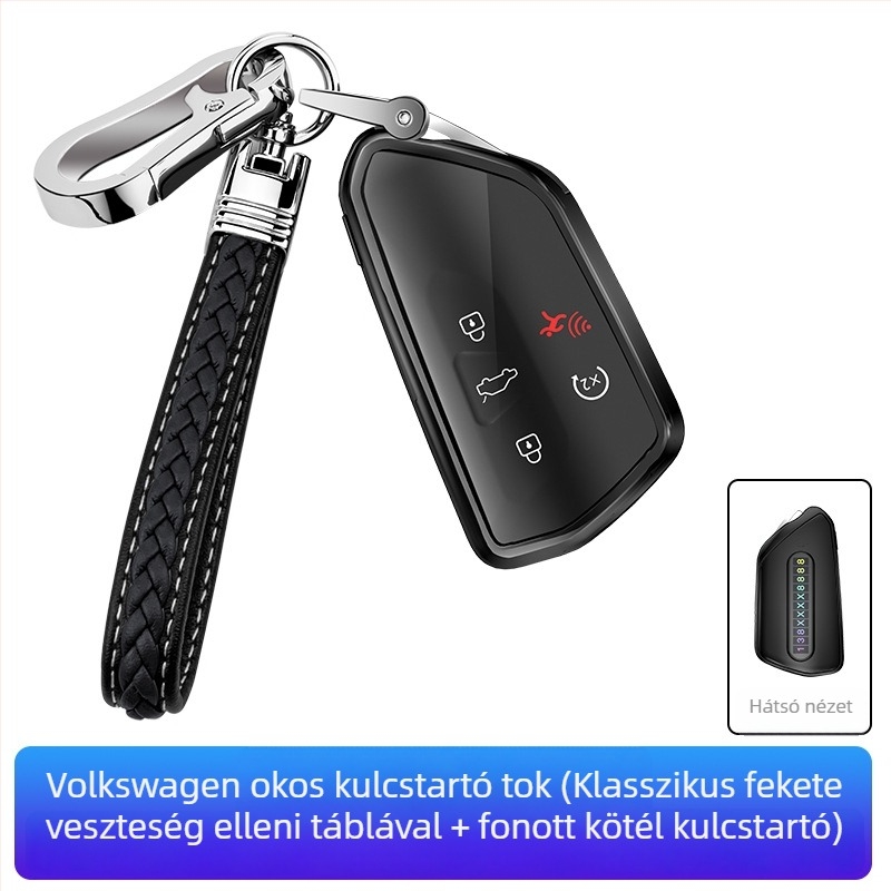VW kulcstartó TPU tok — kompatibil Golf, Sagitar, Tiguan, Lavida, Bora, Polo, Teramont és Lingdu modellekhez — etnikus dizájn