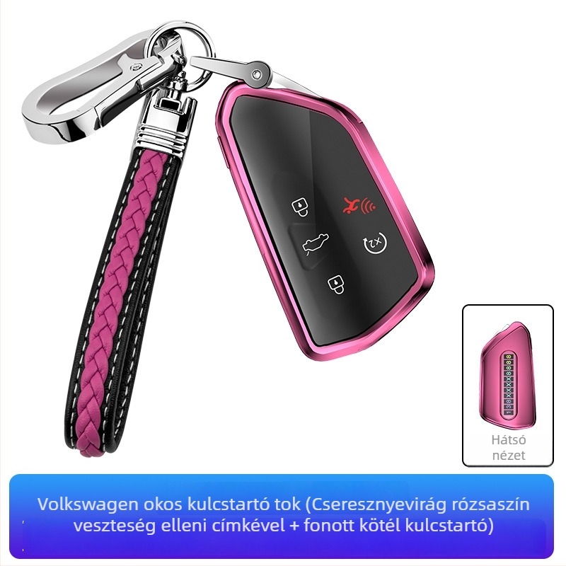 VW kulcstartó TPU tok — kompatibil Golf, Sagitar, Tiguan, Lavida, Bora, Polo, Teramont és Lingdu modellekhez — etnikus dizájn