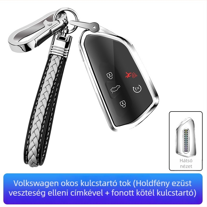 VW kulcstartó TPU tok — kompatibil Golf, Sagitar, Tiguan, Lavida, Bora, Polo, Teramont és Lingdu modellekhez — etnikus dizájn
