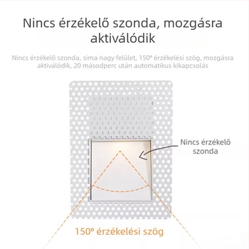 Casambi 86-típus keret nélküli beépített lépcső- és folyosó világítás mozgásérzékelővel és fényvezérléssel (rejtett, észrevehetetlen világítás)