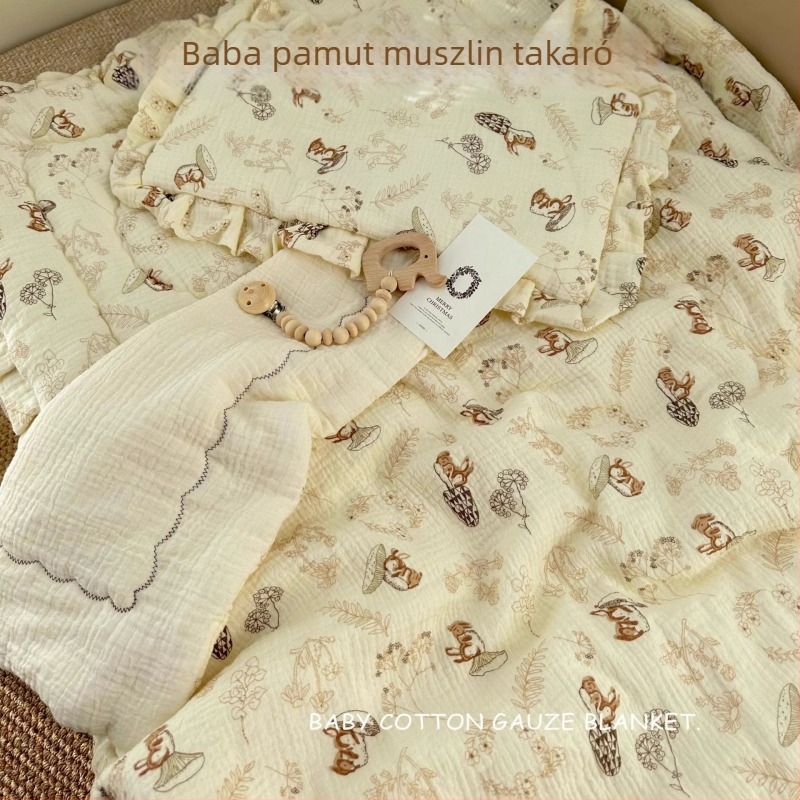 Baba nyári géz pamut takaró újszülötteknek — könnyű kis takaró bölcsődei használatra
