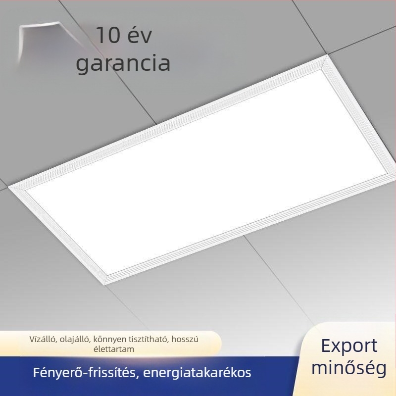 Beépített mennyezeti LED lámpa fürdőszobába és konyhába, alumínium paneles mennyezet