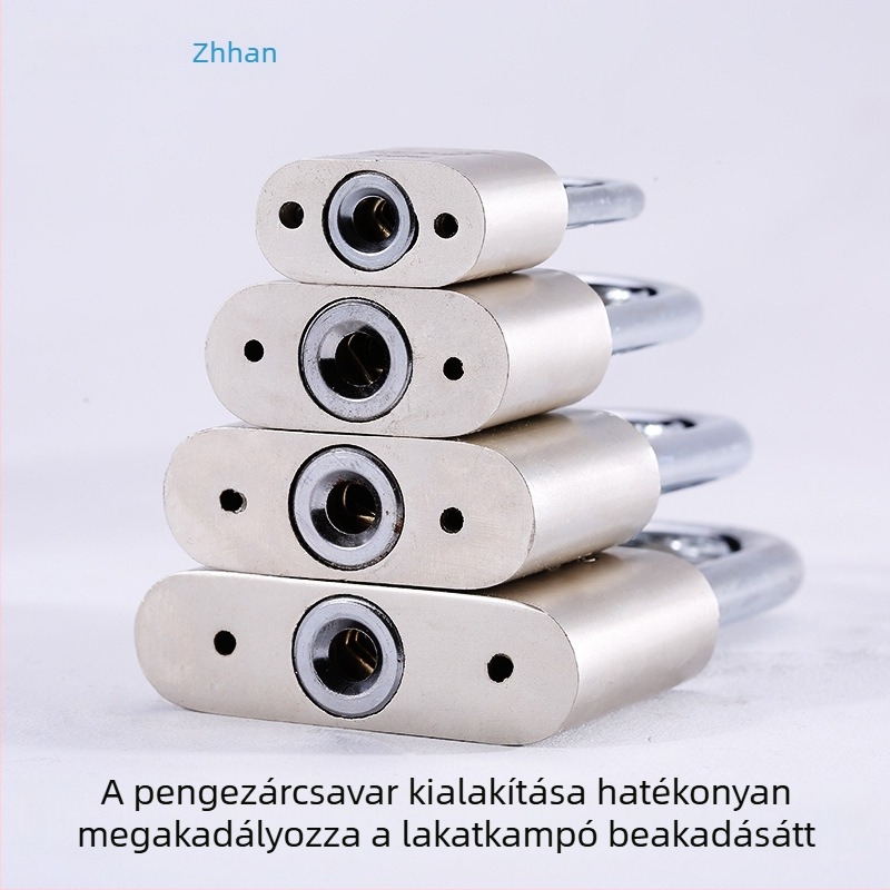 Otthoni ajtózár tolvajvédelemre, kis méretű zár, mini imitációs rozsdamentes acél hatású zár, univerzális zárfej
