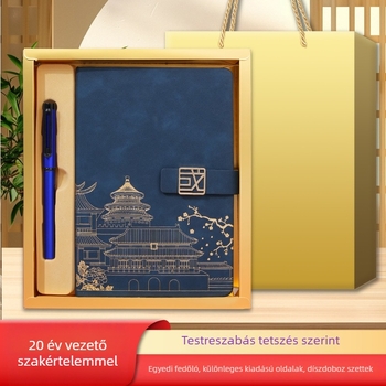 A5 notesz készlet – luxus notesz és toll, logó testreszabás, hordozható