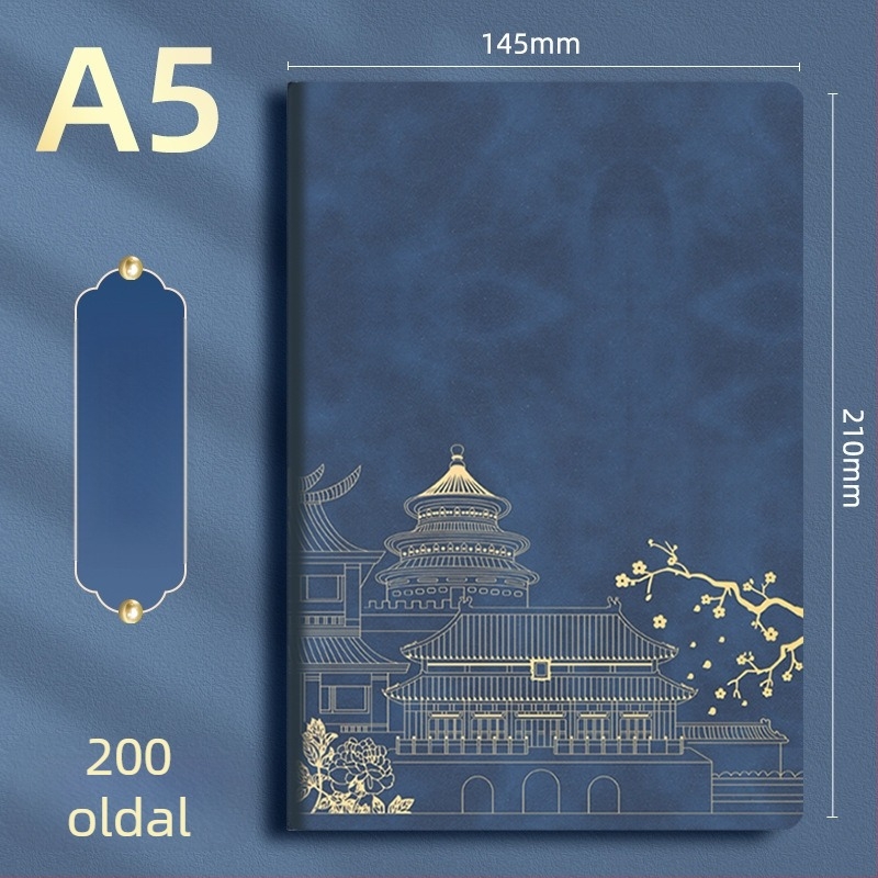 A5 notesz készlet – luxus notesz és toll, logó testreszabás, hordozható