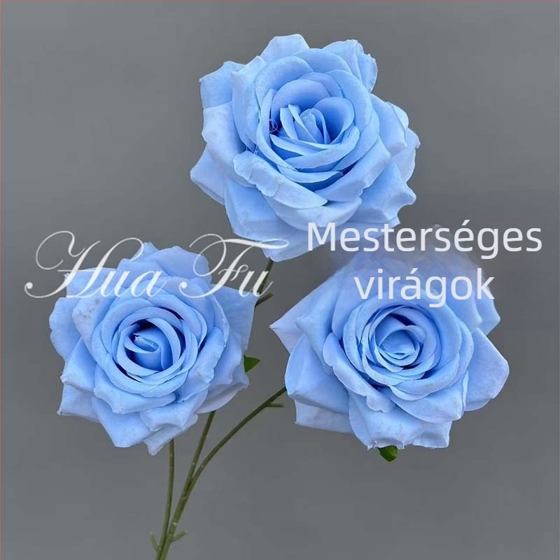 Gradient színű műrózsa – ékkő-hatású faldekoráció esküvőre