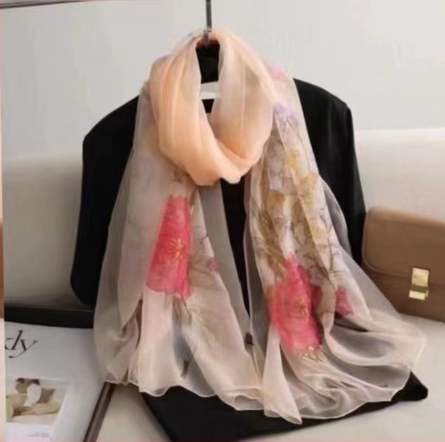 Yourou yarn mesterséges selyem sál, 190×90 cm — könnyű, napvédő, elegáns hétköznapi stílus