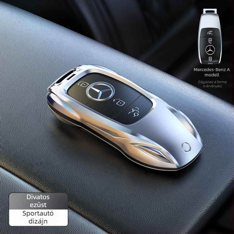 Mercedes-Benz kulcsvédő cinkötvözetből – védőhéj E300L, C260L, GLC, A200, C200, GLE számára