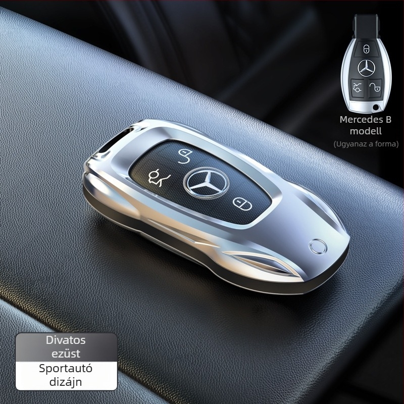 Mercedes-Benz kulcsvédő cinkötvözetből – védőhéj E300L, C260L, GLC, A200, C200, GLE számára