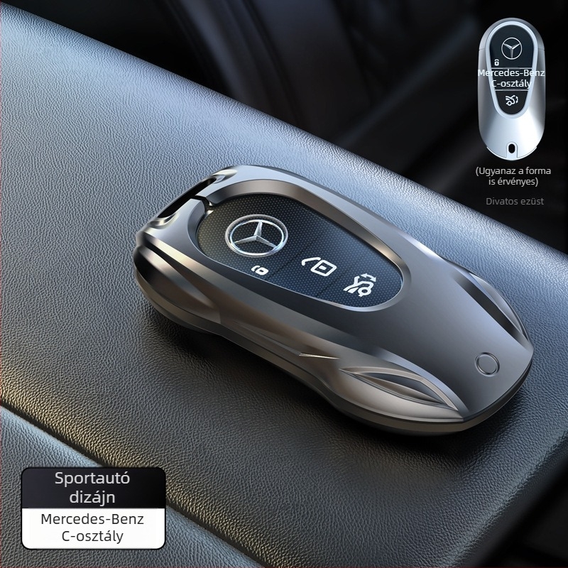 Mercedes-Benz kulcsvédő cinkötvözetből – védőhéj E300L, C260L, GLC, A200, C200, GLE számára