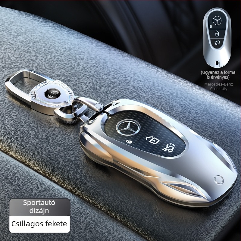 Mercedes-Benz kulcsvédő cinkötvözetből – védőhéj E300L, C260L, GLC, A200, C200, GLE számára