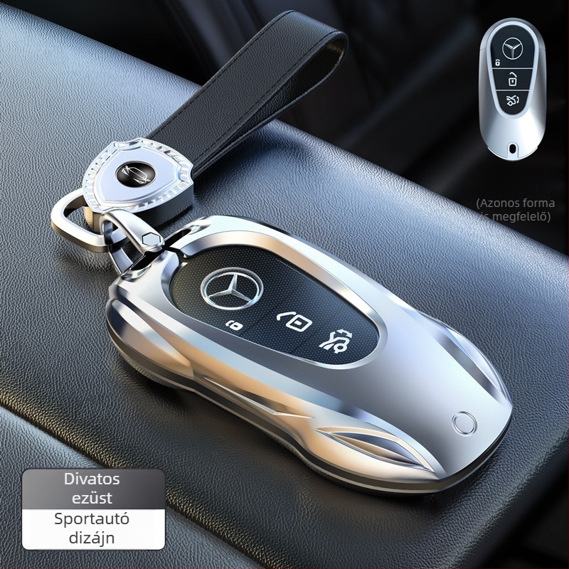 Mercedes-Benz kulcsvédő cinkötvözetből – védőhéj E300L, C260L, GLC, A200, C200, GLE számára