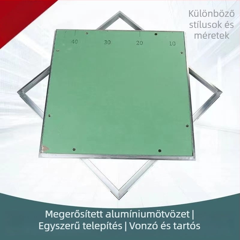 Rejtett hozzáférési panel gipszkarton mennyezethez, alumíniumötvözetből