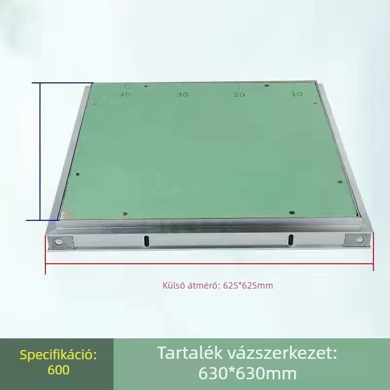 Rejtett hozzáférési panel gipszkarton mennyezethez, alumíniumötvözetből